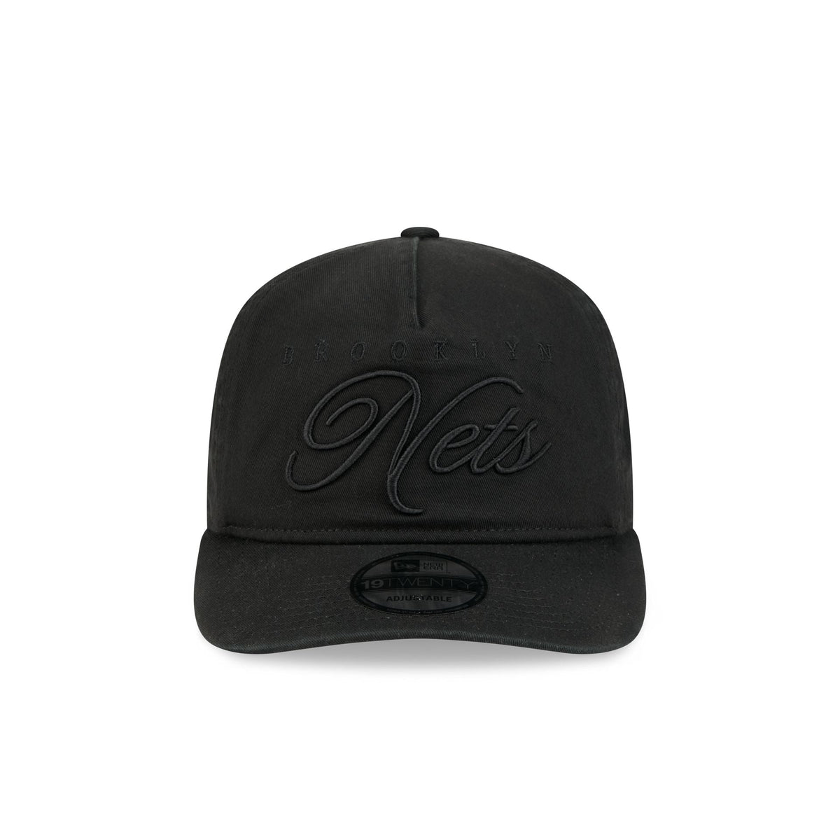Brooklyn Nets All Black Scripted 19TWENTY Adjustable Hat
