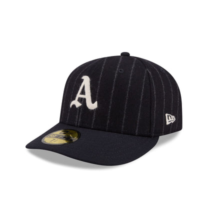 Athletics Pinstripe Merino & Cashmere Moon 59FIFTY Fitted Hat
