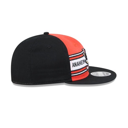 Anaheim Ducks Team Stripes Retro Crown 9FIFTY Snapback Hat