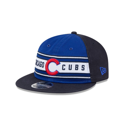 Chicago Cubs Team Stripes Retro Crown 9FIFTY Snapback Hat