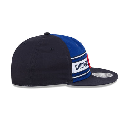 Chicago Cubs Team Stripes Retro Crown 9FIFTY Snapback Hat