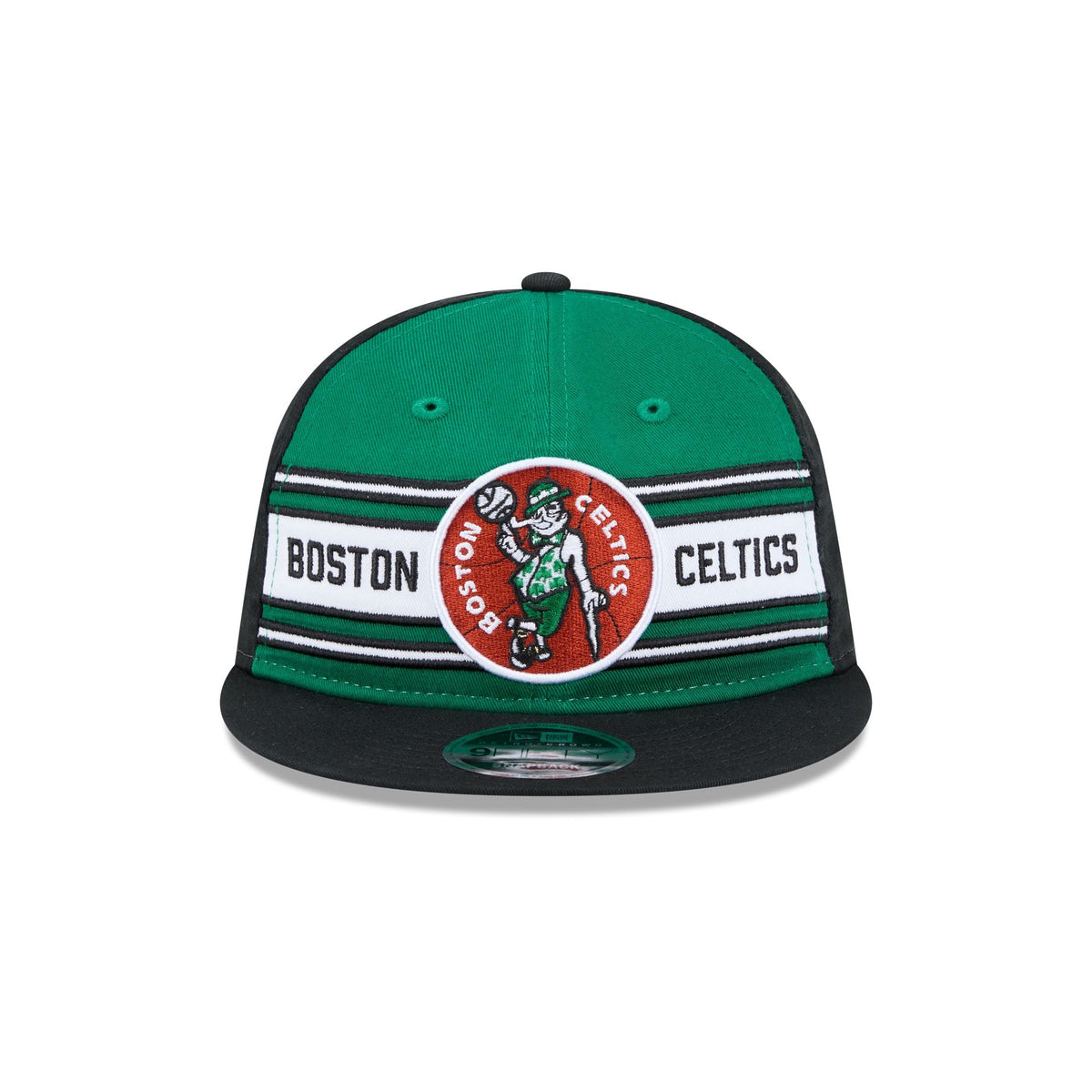 Boston Celtics Team Stripes Retro Crown 9FIFTY Snapback Hat