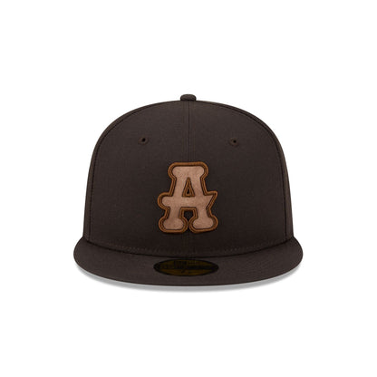 Atlanta Black Crackers Brown Suede 59FIFTY Fitted Hat