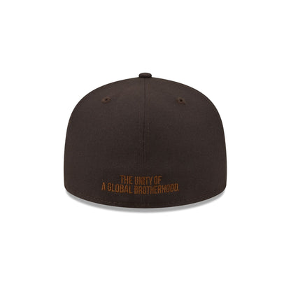 Atlanta Black Crackers Brown Suede 59FIFTY Fitted Hat