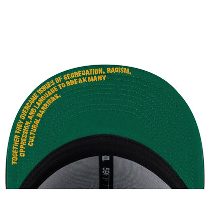 Atlanta Black Crackers Brown Suede 59FIFTY Fitted Hat
