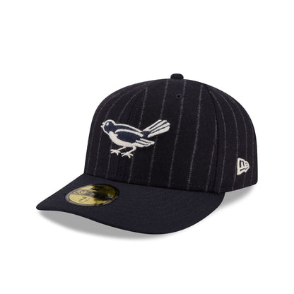 Baltimore Orioles Pinstripe Merino & Cashmere Moon 59FIFTY Fitted Hat
