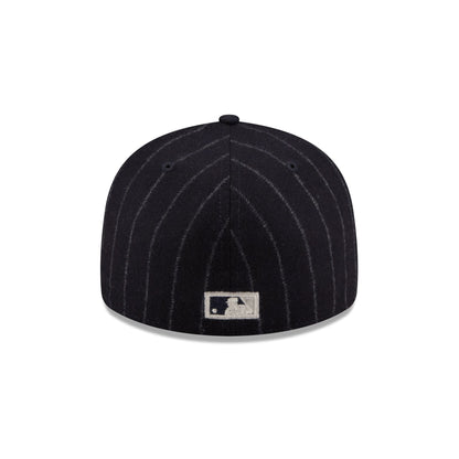 Baltimore Orioles Pinstripe Merino & Cashmere Moon 59FIFTY Fitted Hat