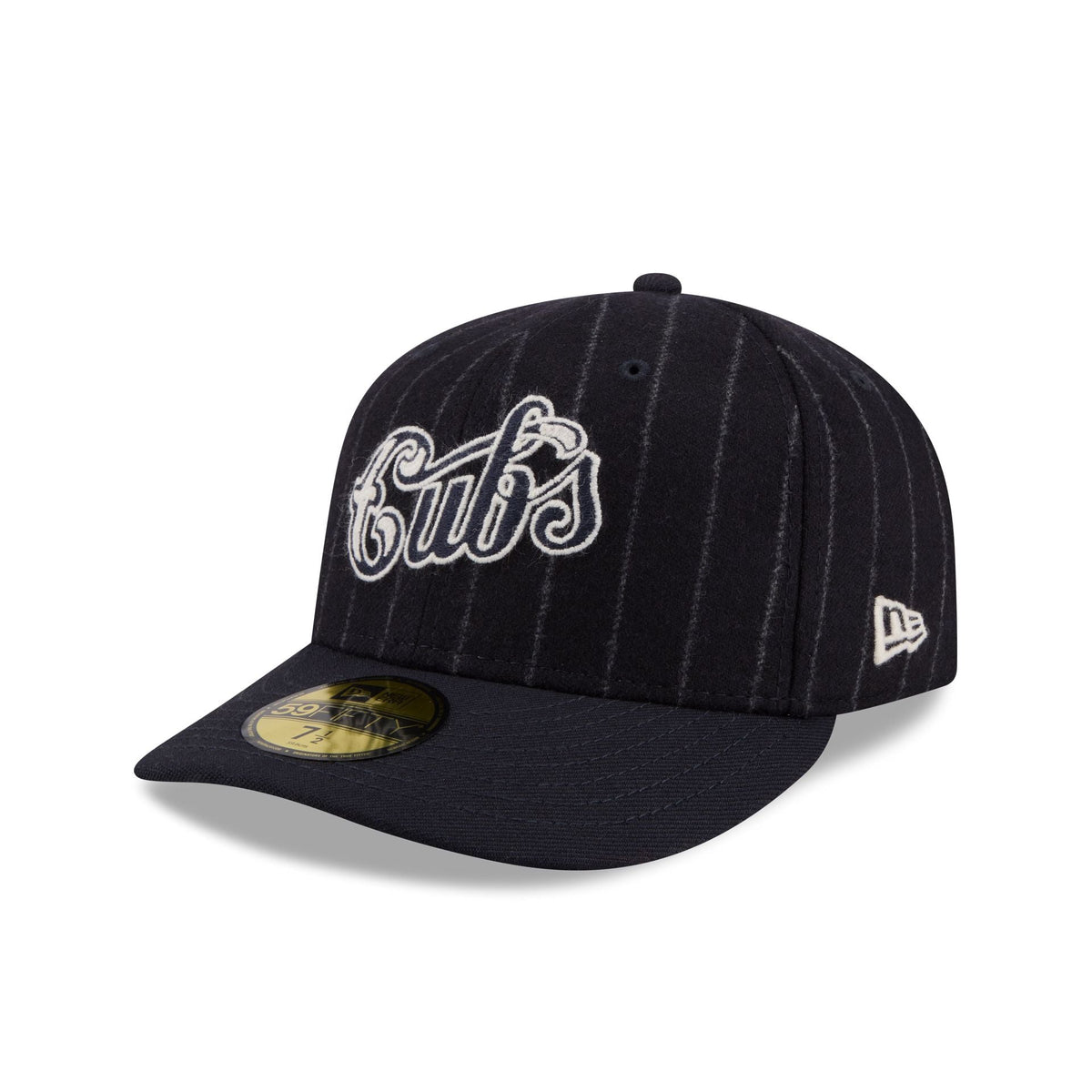 Chicago Cubs Pinstripe Merino & Cashmere Moon 59FIFTY Fitted Hat