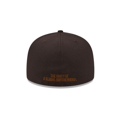 New York Black Yankees Brown Suede 59FIFTY Fitted Hat