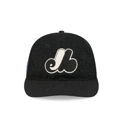 Montreal Expos Navy Merino & Cashmere Moon Retro Crown 9FIFTY Adjustable Hat