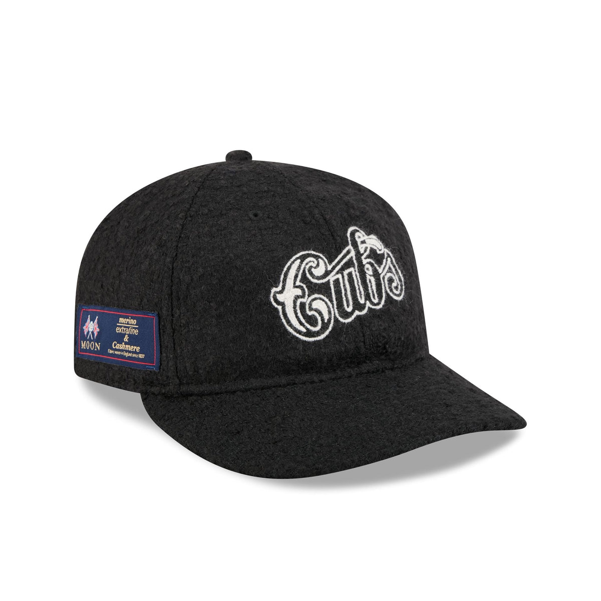 Chicago Cubs Navy Merino & Cashmere Moon Retro Crown 9FIFTY Adjustable Hat