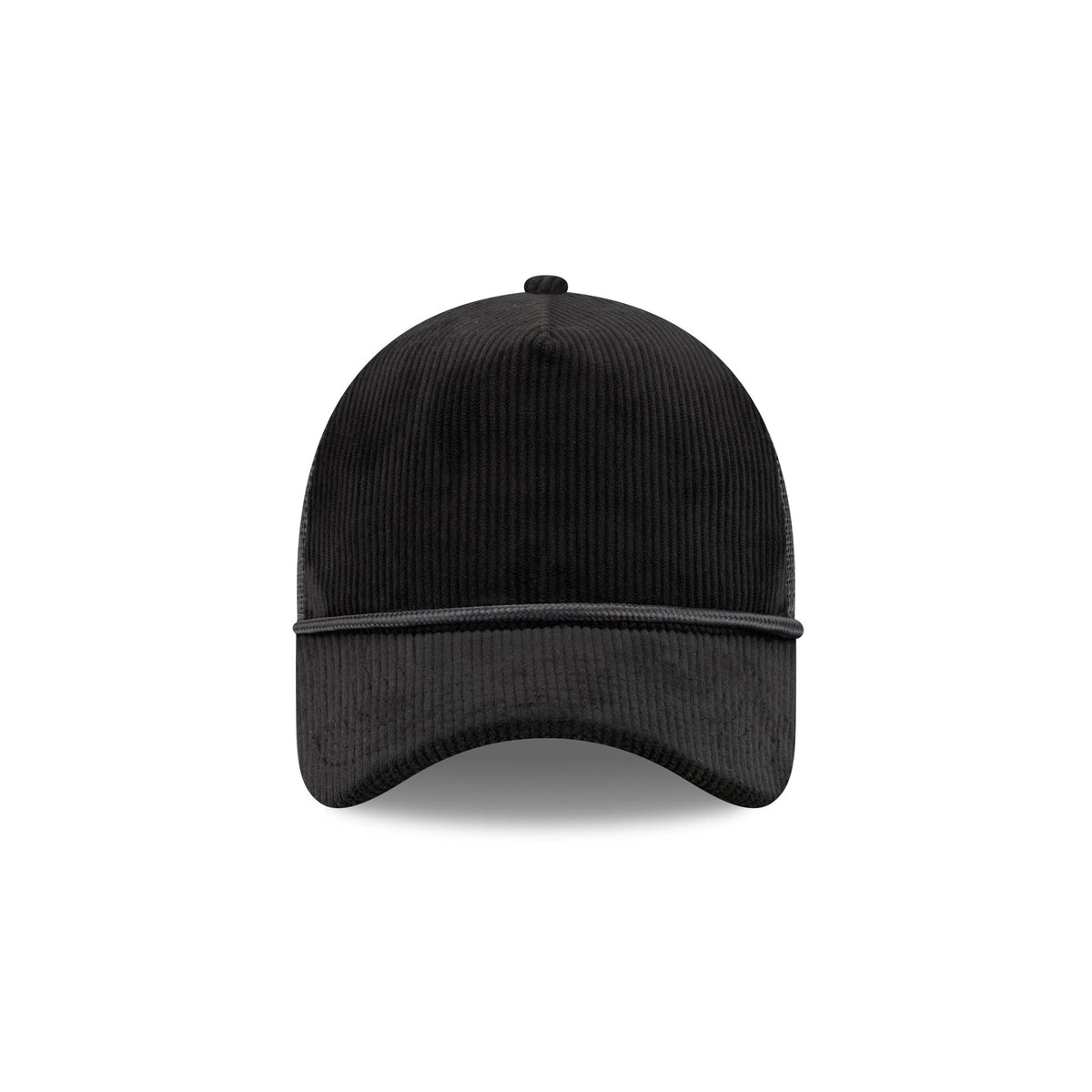 New Era Cap Corduroy Black 9FORTY A-Frame Trucker Hat
