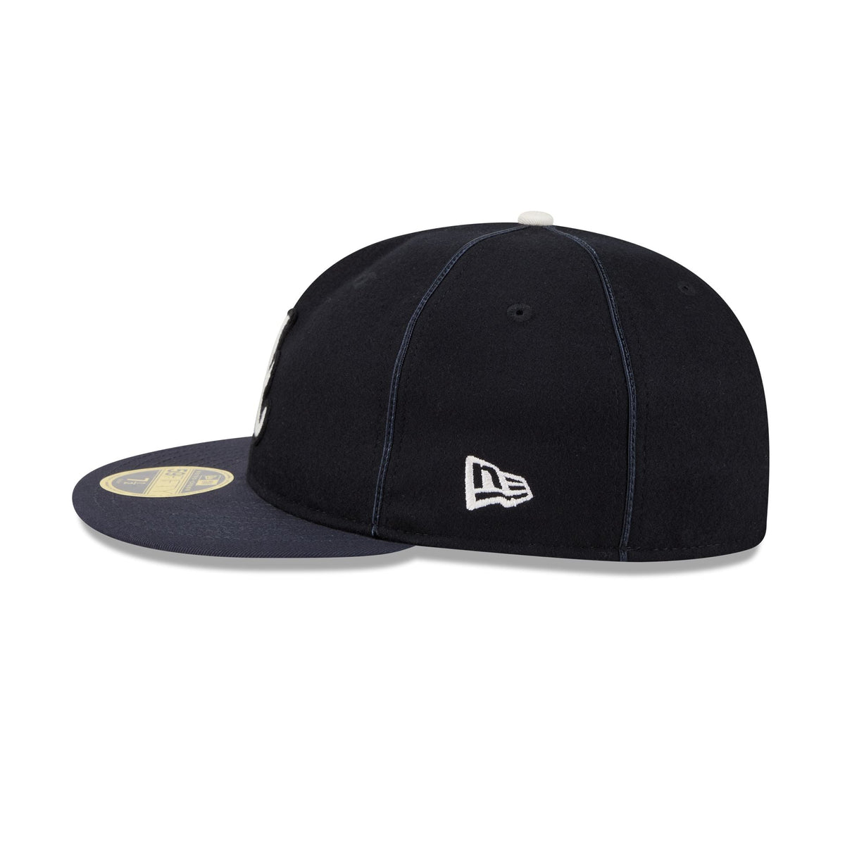Atlanta Braves Felt Logo Retro Crown 59FIFTY Fitted Hat