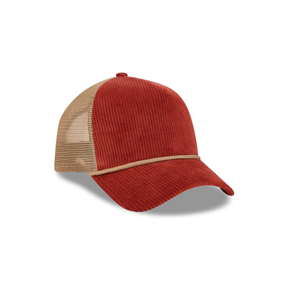 New Era Cap Corduroy Red 9FORTY A-Frame Trucker Hat