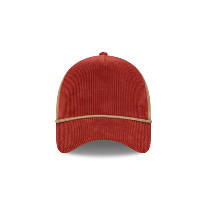 New Era Cap Corduroy Red 9FORTY A-Frame Trucker Hat