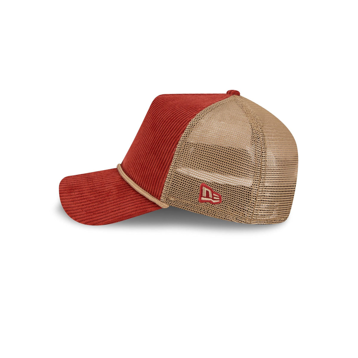 New Era Cap Corduroy Red 9FORTY A-Frame Trucker Hat