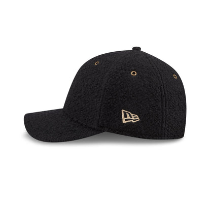New Era Cap Brushed Wool Heather Black 9FORTY M-Crown Adjustable Hat
