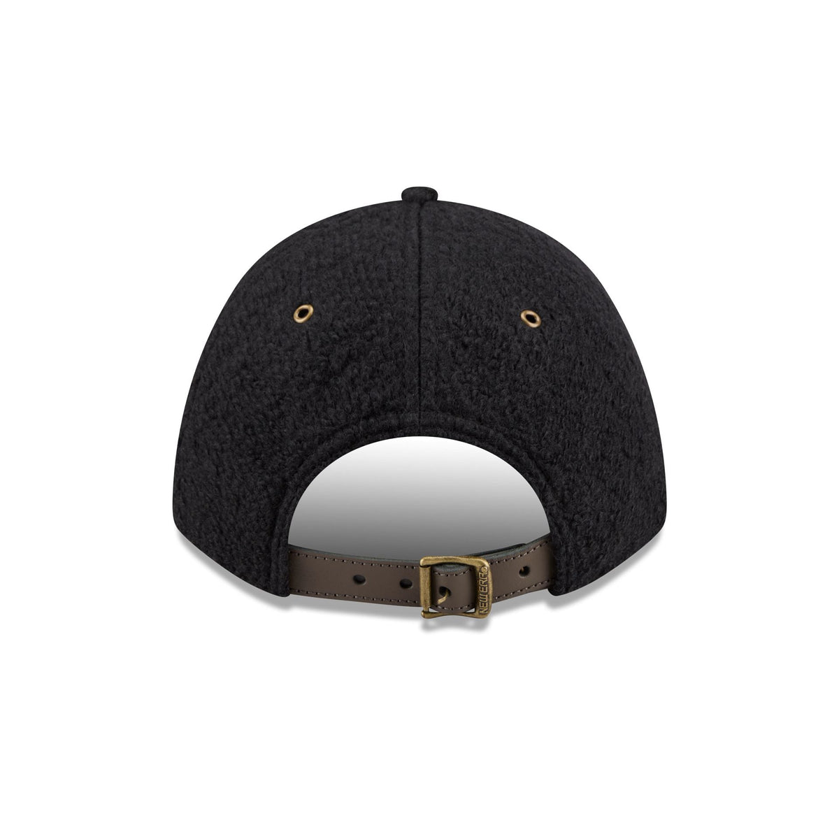 New Era Cap Brushed Wool Heather Black 9FORTY M-Crown Adjustable Hat
