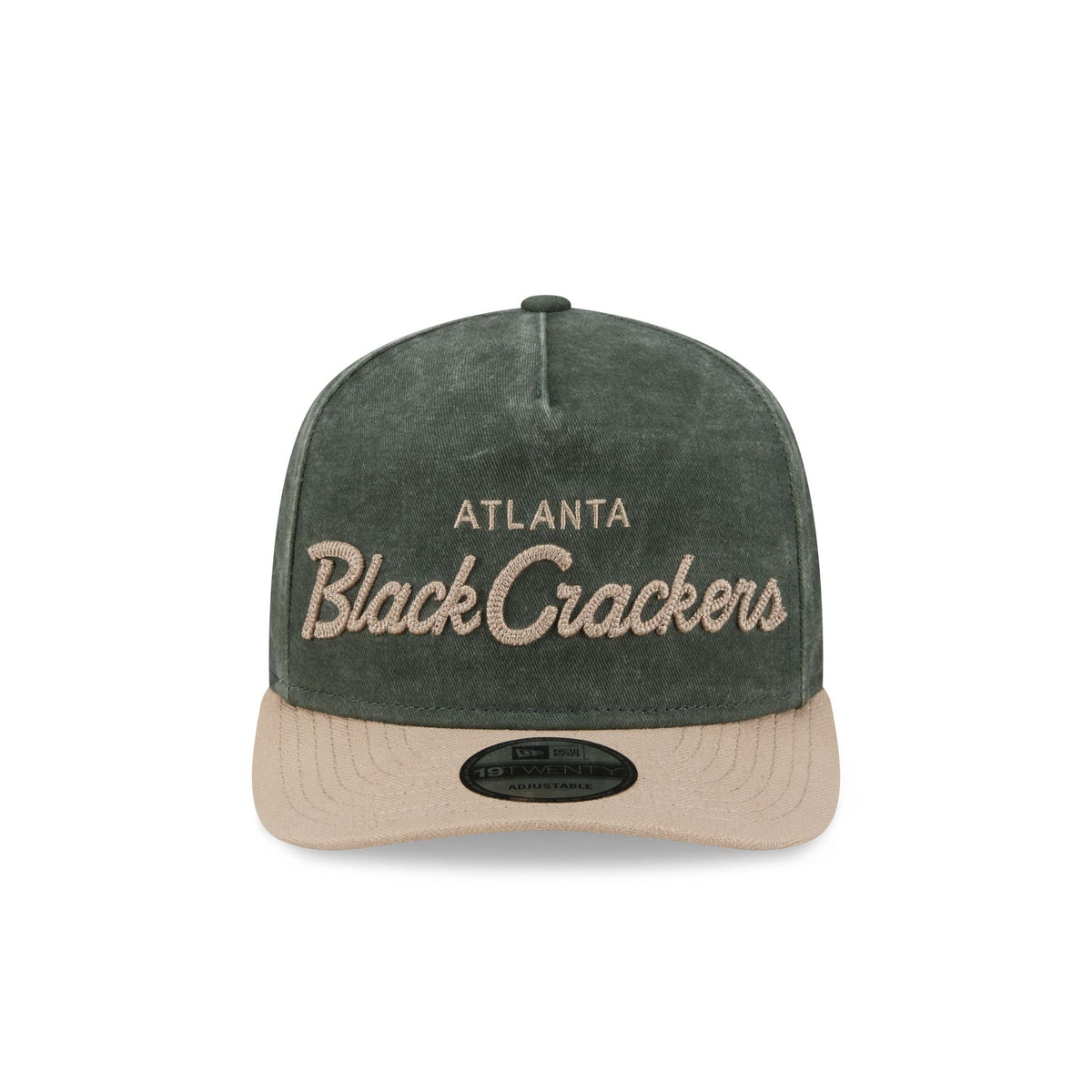 Atlanta Black Crackers Chainstitch Dark Green 19TWENTY Adjustable Hat