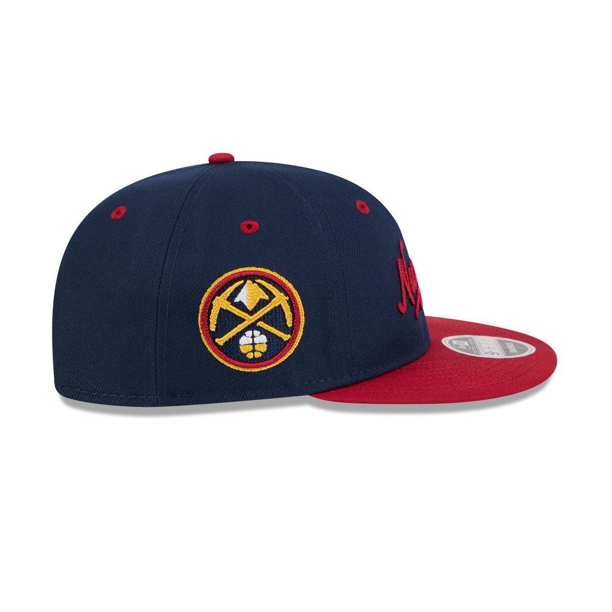 Denver Nuggets Chainstitch Script Retro Crown 9FIFTY Snapback Hat
