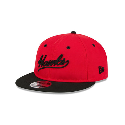 Atlanta Hawks Chainstitch Script Retro Crown 9FIFTY Snapback Hat