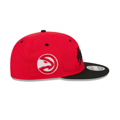 Atlanta Hawks Chainstitch Script Retro Crown 9FIFTY Snapback Hat