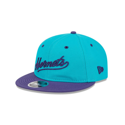 Charlotte Hornets Chainstitch Script Retro Crown 9FIFTY Snapback Hat