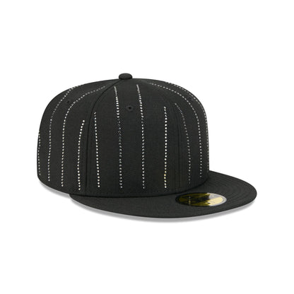 New Era Cap Gold Tier Crystal Pinstripe 59FIFTY Fitted Hat