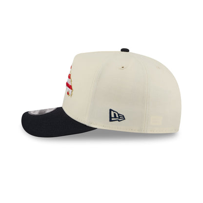 Denver Broncos Chrome White Stars and Stripes 9FIFTY A-Frame Snapback Hat