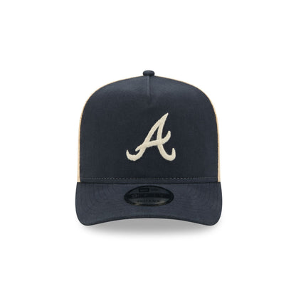 Atlanta Braves Grained 9FIFTY A-Frame Snapback Hat