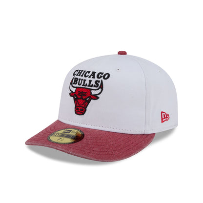 Chicago Bulls Hardwood Classics Diamond Stitch White 59FIFTY Fitted Hat
