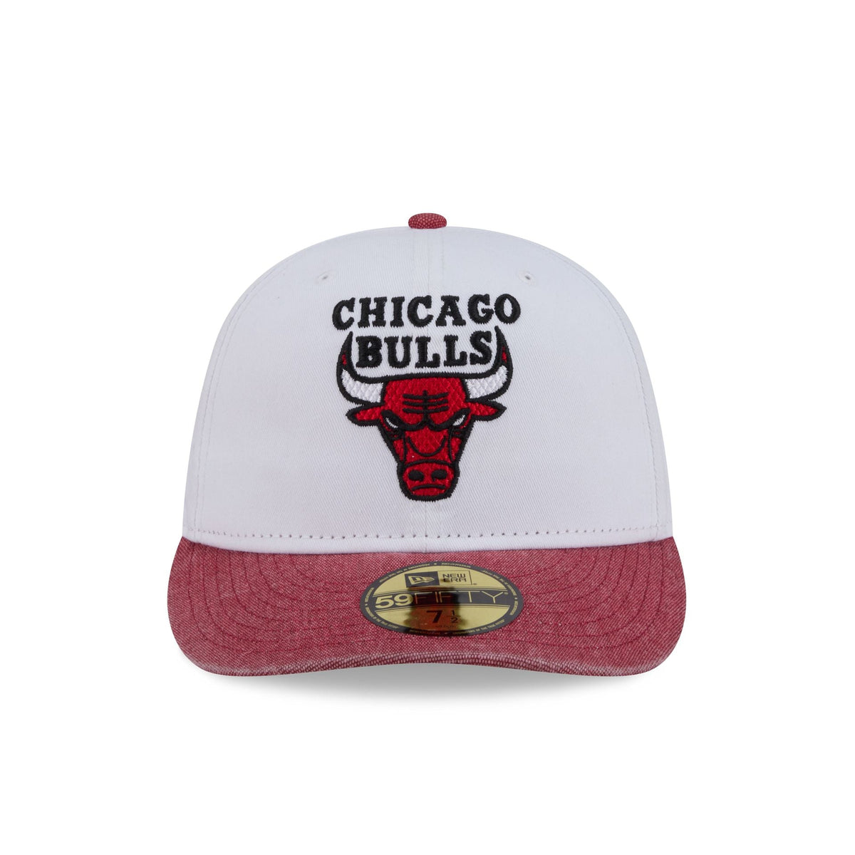 Chicago Bulls Hardwood Classics Diamond Stitch White 59FIFTY Fitted Hat