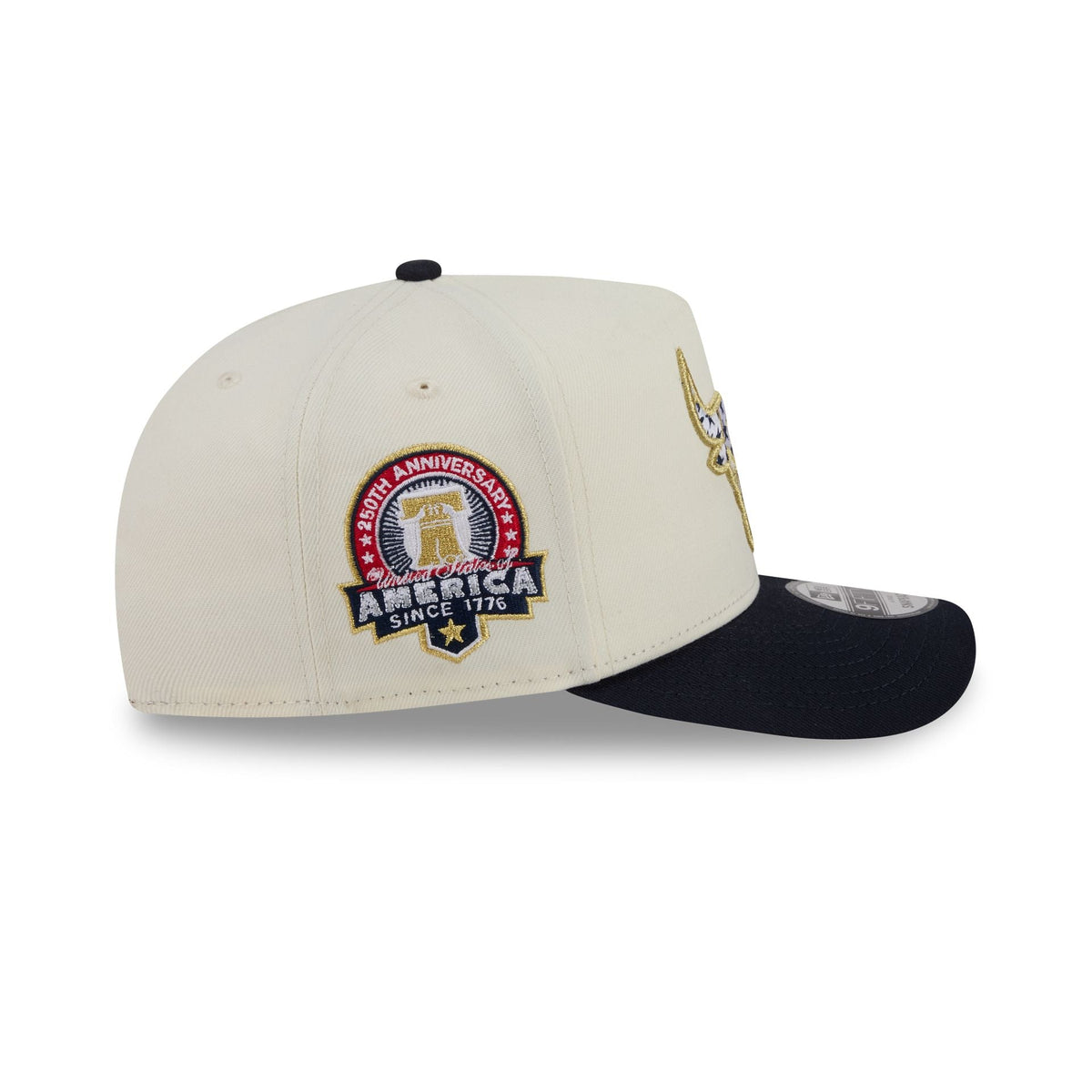 Chicago Bulls Chrome White Stars and Stripes 9FIFTY A-Frame Snapback Hat