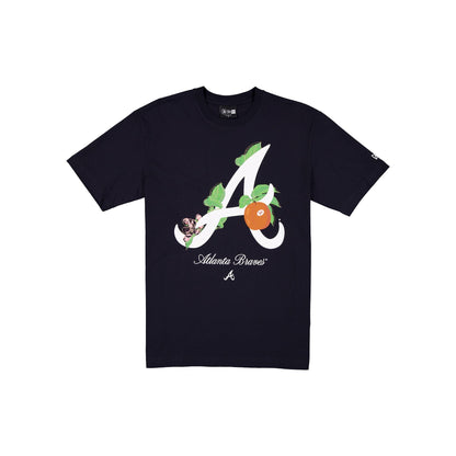 Atlanta Braves Lifestyle Graphics Floral Embroidery T-Shirt