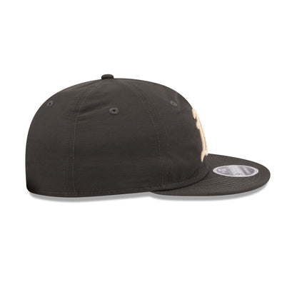 Athletics Three Looms Nylon Black Retro Crown 9FIFTY Adjustable Hat