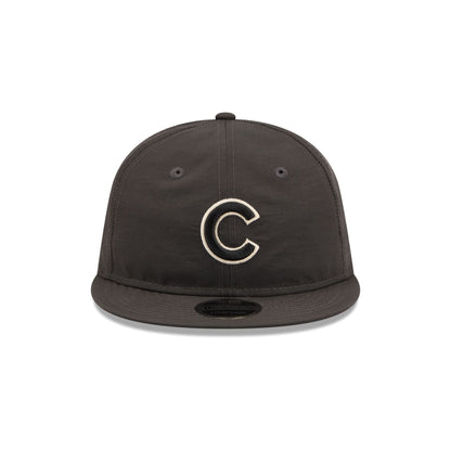 Chicago Cubs Three Looms Nylon Black Retro Crown 9FIFTY Adjustable Hat