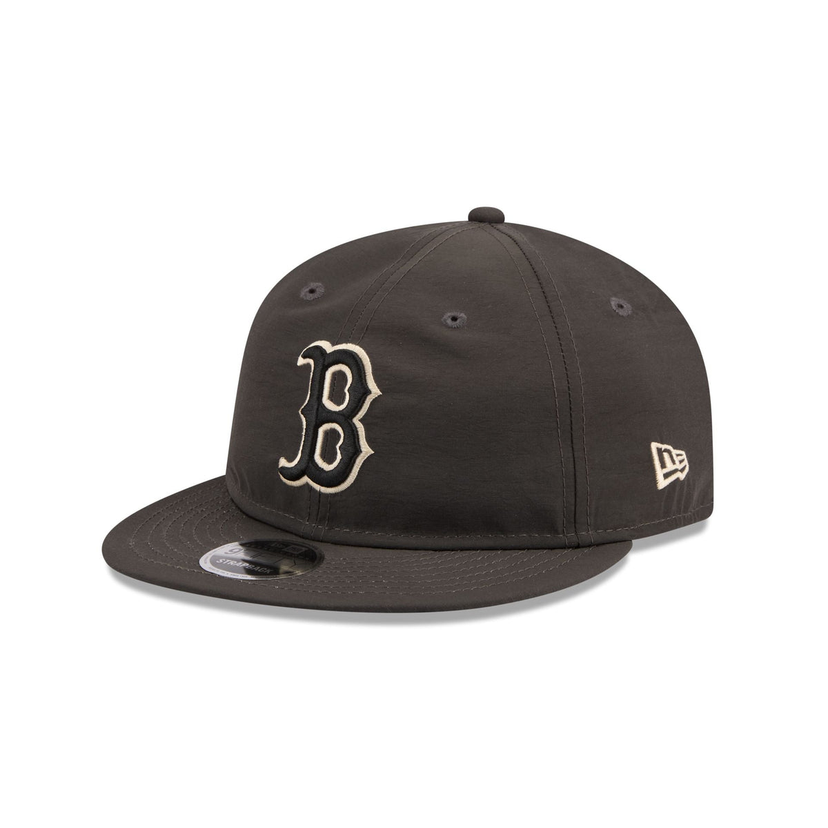 Boston Red Sox Three Looms Nylon Black Retro Crown 9FIFTY Adjustable Hat