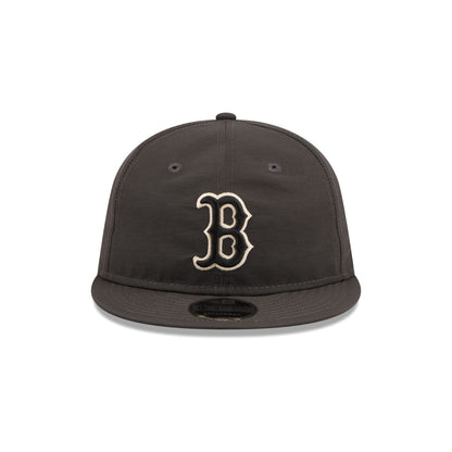 Boston Red Sox Three Looms Nylon Black Retro Crown 9FIFTY Adjustable Hat