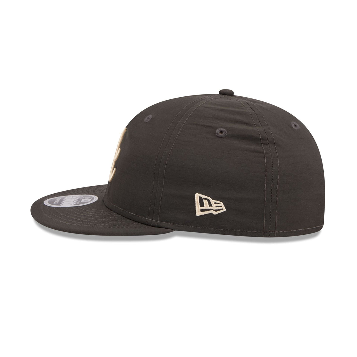 Atlanta Braves Three Looms Nylon Black Retro Crown 9FIFTY Adjustable Hat