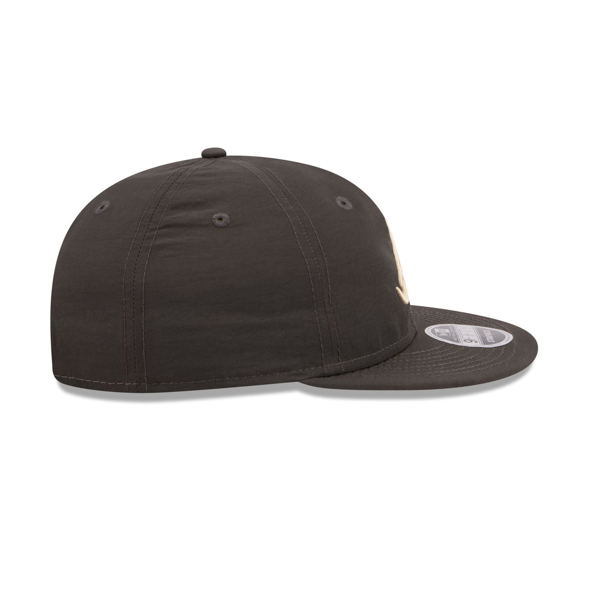 Atlanta Braves Three Looms Nylon Black Retro Crown 9FIFTY Adjustable Hat