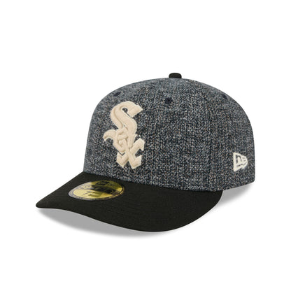 Chicago White Sox Three Looms Tweedy Cotton Black 59FIFTY Fitted Hat