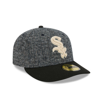 Chicago White Sox Three Looms Tweedy Cotton Black 59FIFTY Fitted Hat