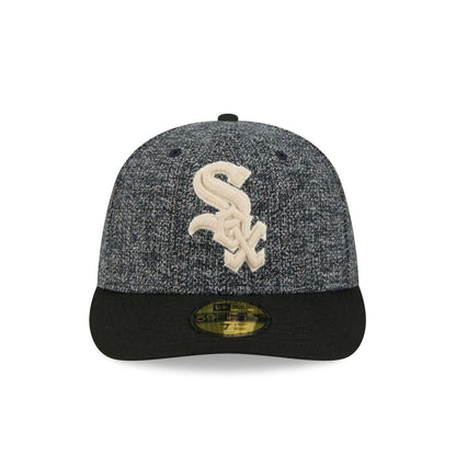 Chicago White Sox Three Looms Tweedy Cotton Black 59FIFTY Fitted Hat