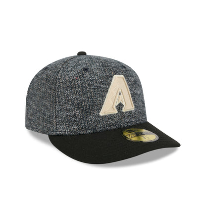 Arizona Diamondbacks Three Looms Tweedy Cotton Black 59FIFTY Fitted Hat