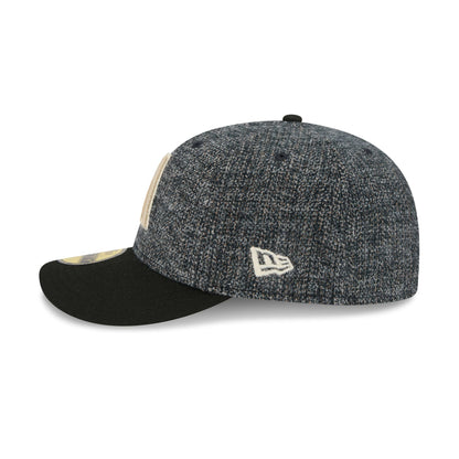 Arizona Diamondbacks Three Looms Tweedy Cotton Black 59FIFTY Fitted Hat
