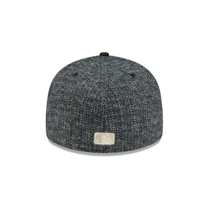 Arizona Diamondbacks Three Looms Tweedy Cotton Black 59FIFTY Fitted Hat