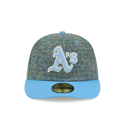 Athletics Three Looms Tweedy Cotton Radiant Blue 59FIFTY Fitted Hat