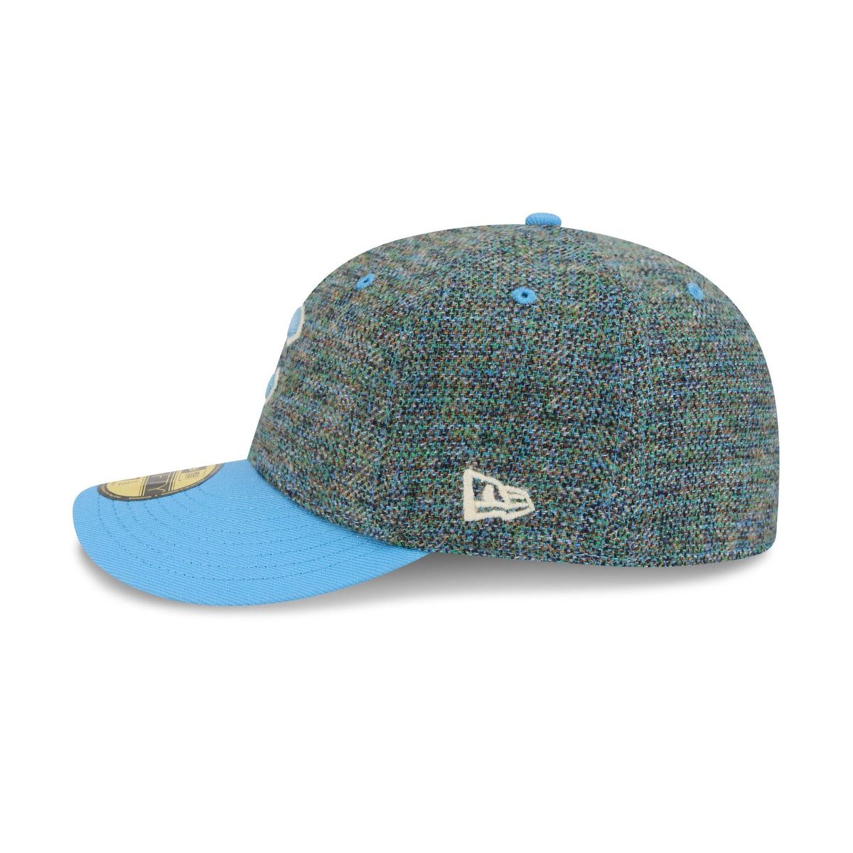Chicago Cubs Three Looms Tweedy Cotton Radiant Blue 59FIFTY Fitted Hat
