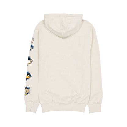 Chicago Cubs Looney Tunes Diamond Chrome White Hoodie
