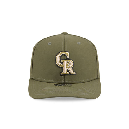 Colorado Rockies Armed Forces Day 2026 9SEVENTY Stretch-Snap Hat